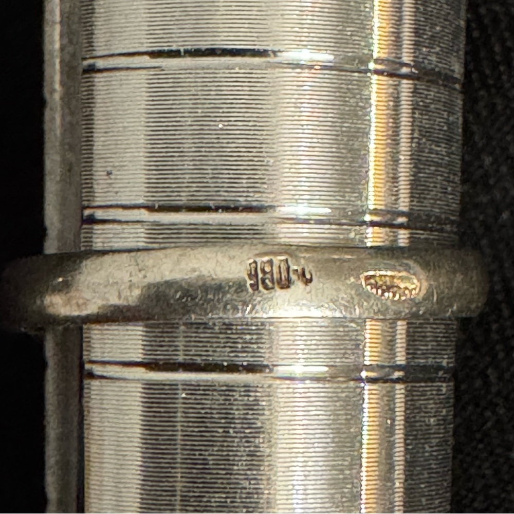 Vintage 980 Mexican Silver Sunburst Granulated Ring - Size 4 - Handmade - Picture 2 of 8